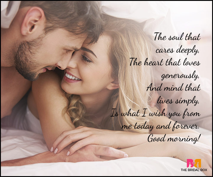 good morning poems romance