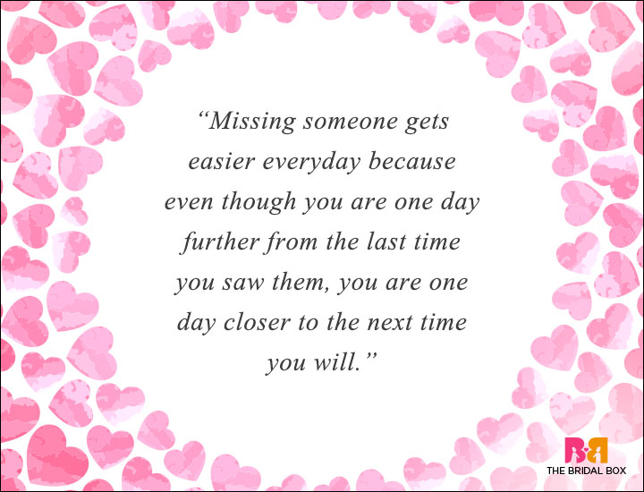 Long Distance Love Quotes - One Day Closer