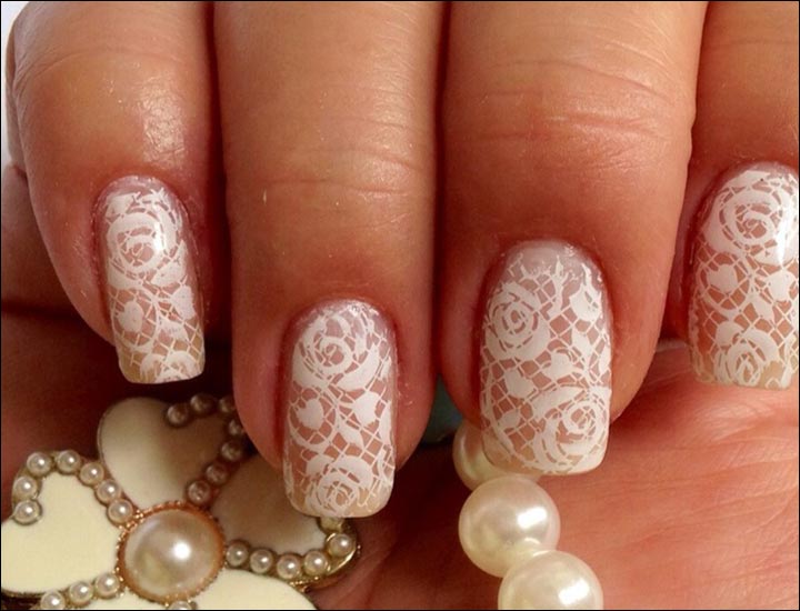 4. Elegant Bridal Nail Art Inspiration - wide 7