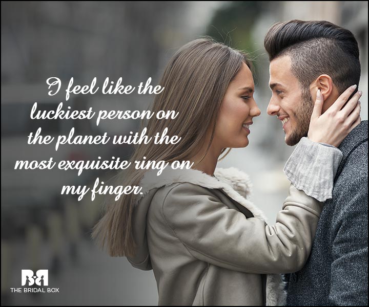 Verlobungszitate - Die glücklichste Person